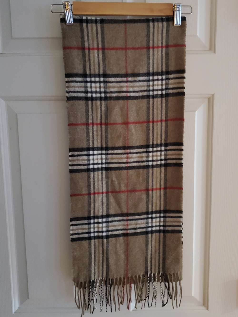 V. Fraas Vintage Plaid scarf 100% Cashmink acrylic manufactured in West Germany - Picture 3 of 6